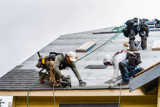 Professional Storm Damage Roof Repair technician working in Victory Mills, NY
